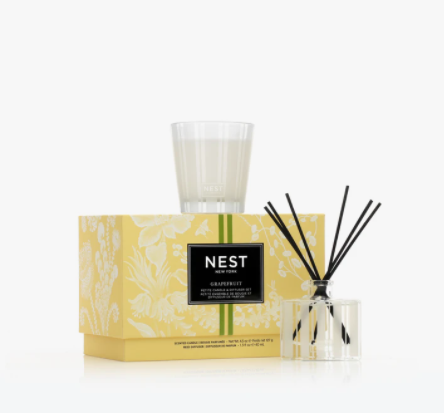 Grapefruit Petite Candle & Diffuser Set By Nest New York