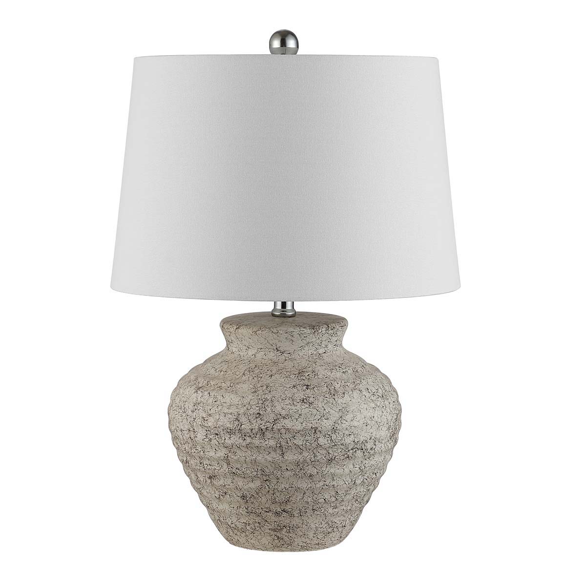 Safavieh Ledger Ceramic Table Lamp -Light Grey
