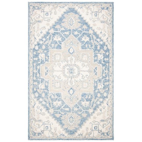 Lauren Ralph Percy Rug Collection Lrl6652m Blue Ivory